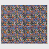 Rat Terrier Trick-or-Treating Halloween Costumes Geschenkpapier (Flach)