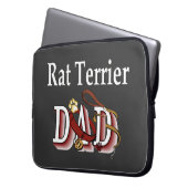 Rat Terrier Vater Geschenke Laptopschutzhülle (Vorderseite Links)