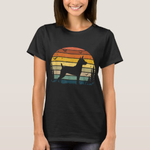 Rat Terrier Vintag Retro Hund Mama Vater Pet Lover T-Shirt