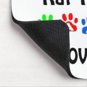 Rat Terrier Walks Design Mousepad (Ecke)