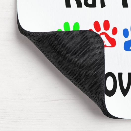 Rat Terrier Walks Design Mousepad (Ecke)