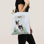 Rat Terrier Watercolor Personalized Dog Tasche (Von Nahem)
