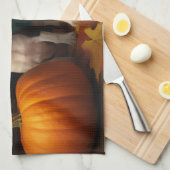 Rat Terrier Welpe Autumn Delight Pumpkin Geschirrtuch (Viertel Falte)