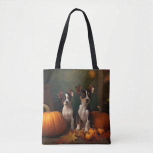 Rat Terrier Welpe Autumn Delight Pumpkin Tasche