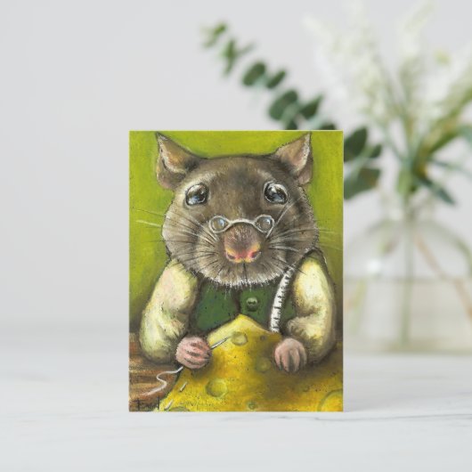 Rat the Tailor Postkarte (Stehend Vorderseite)