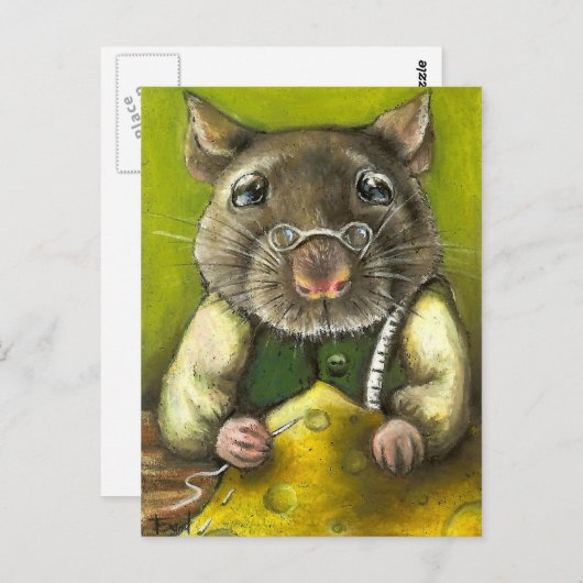 Rat the Tailor Postkarte (Vorne/Hinten)