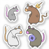 Rat Trot Gang Stickers Aufkleber (Vorderseite)