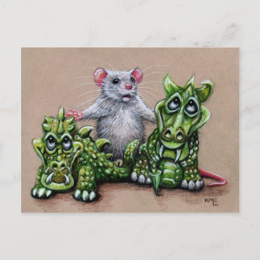 Rat und Drachen Postkarte (Vorderseite)