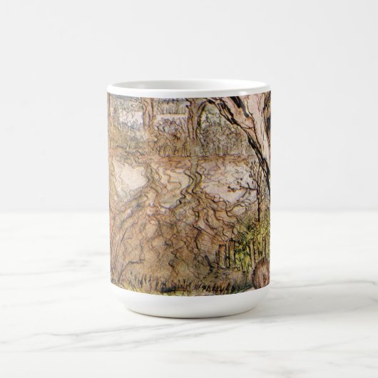 Rat und Mole haben einen Picnic - Arthur Rackham Kaffeetasse (Mittel)
