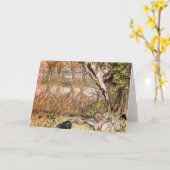 Rat und Mole haben einen Picnic - Arthur Rackham Karte (Gelbe Blume)