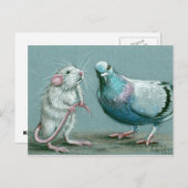 Rat und Taube Postkarte (Vorne/Hinten)