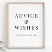 Rat und Wunsch, dass die bald Frau Sign werden Poster