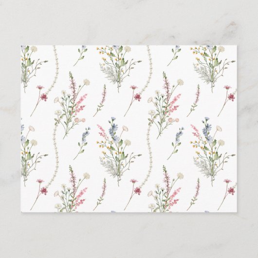 Rat und Wünsche Perlen und Prosecco Bridal Begleitkarte (Rückseite)