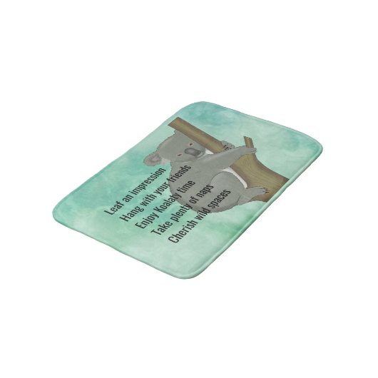 Rat von einer Koala Bären-Design-Badematte Badematte (Schrägansicht)