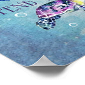 Rat von einer Meeresschildkrötenküste Poster (Ecke)