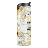 Rat von einer Sonnenblume Thermosbecher (Nach links gedreht)