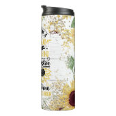 Rat von einer Sonnenblume Thermosbecher (Nach rechts gedreht)