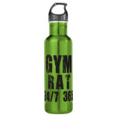 Rat von Gym - 24/7 365 - Bodybuilding Trinkflasche (Vorderseite)