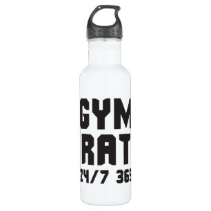 Rat von Gym - 24/7 365 - Bodybuilding Trinkflasche