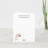 Rat Waiter surreal Editable Karte (Rückseite)