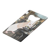 Rat Waiter surreal Geldbeutel Flaschenöffner (Vorderseite Schrägansicht)