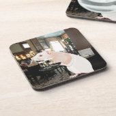 Rat Waiter surreal Getränkeuntersetzer (Linke Seite)