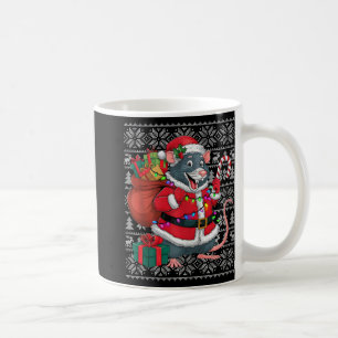 Rat Xmas Sweater Style Ugly Santa Rat Weihnachten Kaffeetasse