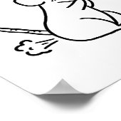 Rata-tootie Niedlich Funny Animal Pun Poster (Ecke)