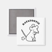 Rata-tootie Niedlich Funny Animal Pun Quote Magnet (Vorderseite/Rückseite)
