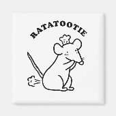 Rata-tootie Niedlich Funny Animal Pun Quote Magnet (Vorne)