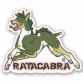 Ratacabra - Ratte Terrier chupacabra Aufkleber (Vorderseite)