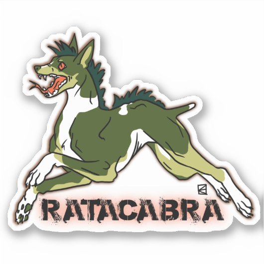 Ratacabra - Ratte Terrier chupacabra Aufkleber (Vorderseite)