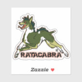 Ratacabra - Ratte Terrier chupacabra Aufkleber (Blatt)
