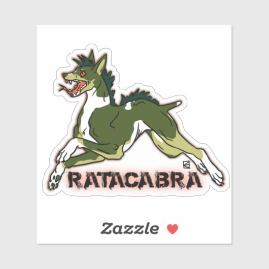 Ratacabra - Ratte Terrier chupacabra Aufkleber (Blatt)