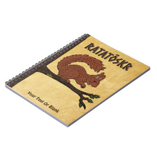 Ratatöskr, nordisches/Wiking-Eichhörnchen Notizblock