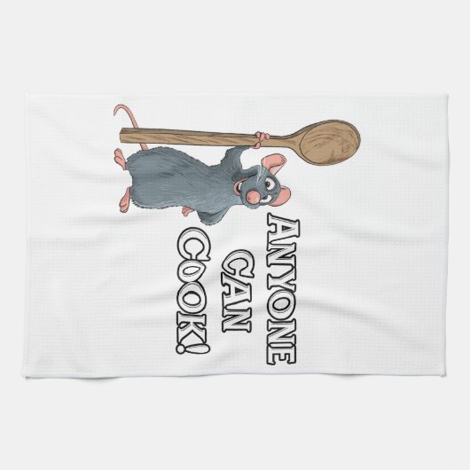 Ratatouille - Anyone Can Cook! Geschirrtuch (Horizontal)