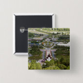 Ratchaphruek Blumen-Festival Button (Vorne & Hinten)