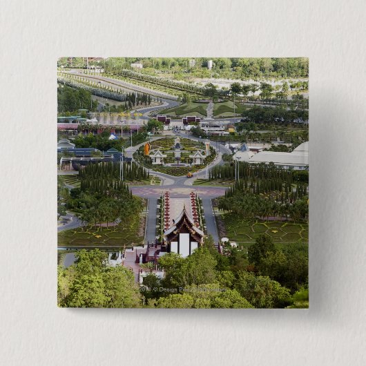 Ratchaphruek Blumen-Festival Button (Vorderseite)