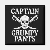 Rate Captain Mpy Pants Funny Humor Quote Men Women Magnet (Vorne)