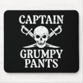 Rate Captain Mpy Pants Funny Humor Quote Men Women Mousepad (Vorne)