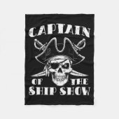 Rate Captain Of The Ship Show Funny Humor Pun Men Fleecedecke (Vorderseite)