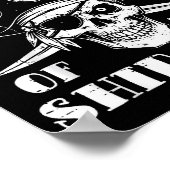 Rate Captain Of The Ship Show Funny Humor Pun Men Poster (Ecke)