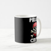 Rate Crew Skull Crossbones Funny Matching Men Wome Kaffeetasse (VorderseiteRechts)