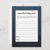 Rate das Baby Food Baby Shower Game Einladung (Vorderseite)