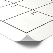 Rate den Anreisedatum Kalender Sunshine Themed Poster (Ecke)