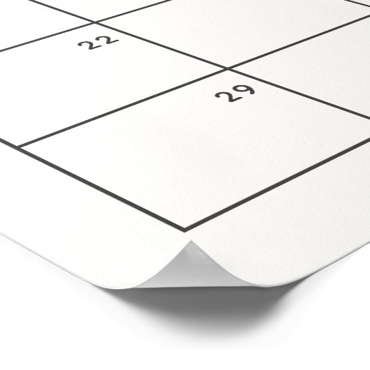 Rate den Anreisedatum Kalender Sunshine Themed Poster (Ecke)