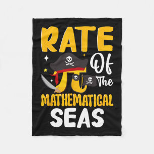 Rate des mathematischen Meeres - Pi-Symbol Mathema Fleecedecke