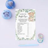 Rate die richtige Preis Baby Shower Game Card F Flyer (Einzeln)