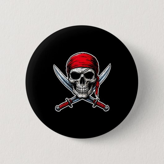 Rate Flag Skull And Crossbones Skeleton Costume Ha Button (Vorderseite)