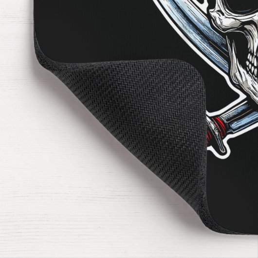 Rate Flag Skull And Crossbones Skeleton Costume Ha Mousepad (Ecke)